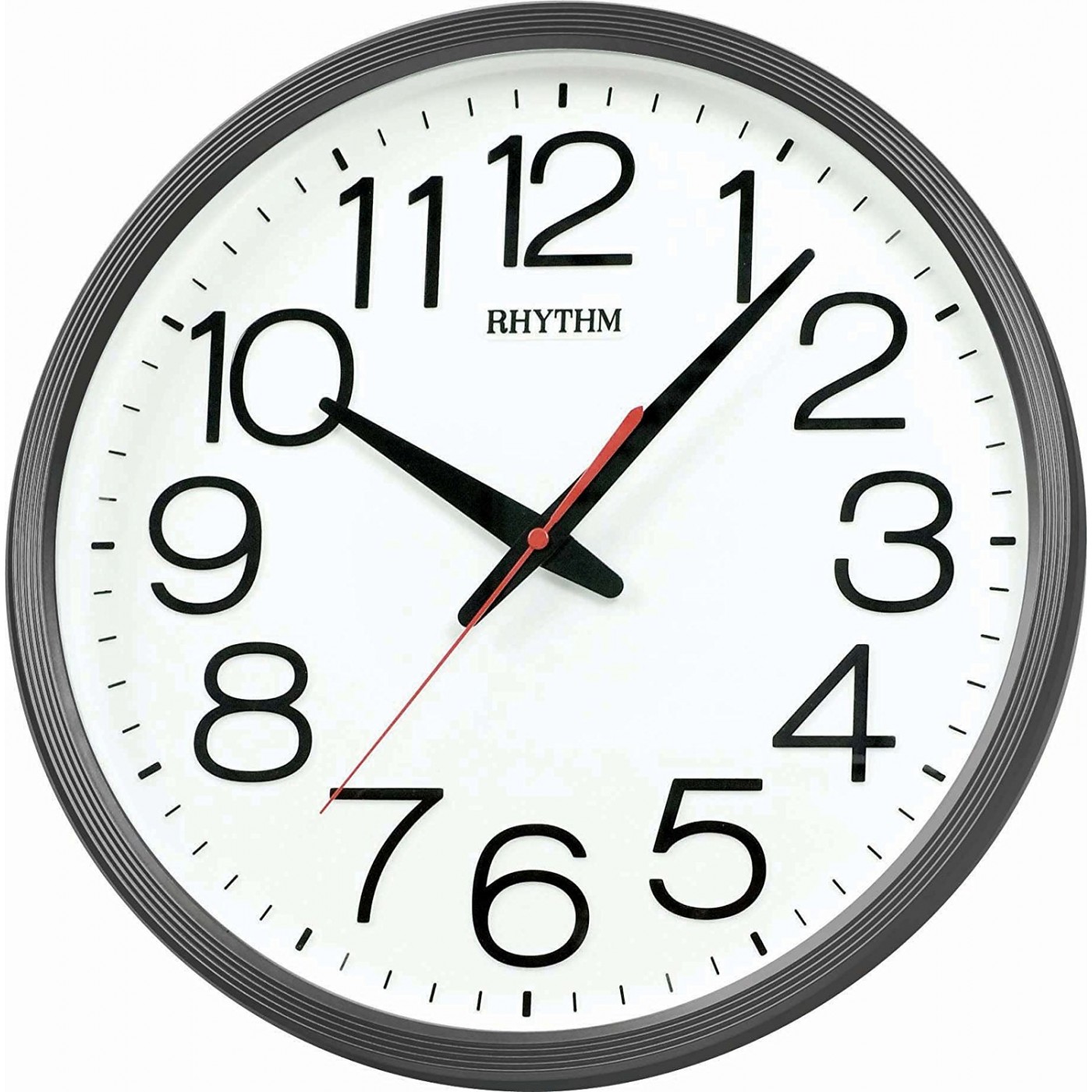 Rhythm Plastic Wall Clock 3D Numerals,Silent Silky Move,Injection Color ...